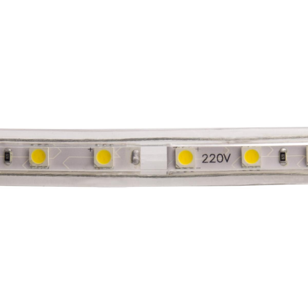 Ruban LED puissant et dimmable blanc chaud kit 220V de 2m50